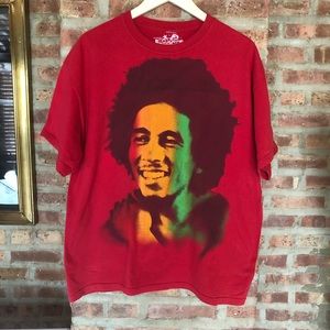 Bob Marley Reggae Rock Icons Red Big Face